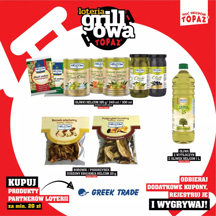 Gazetka promocyjna Topaz - Gazetka - ważna 25.04 do 15.06.2025 - strona 29 - produkty: HELCOM, LG, Oliwa, Oliwki