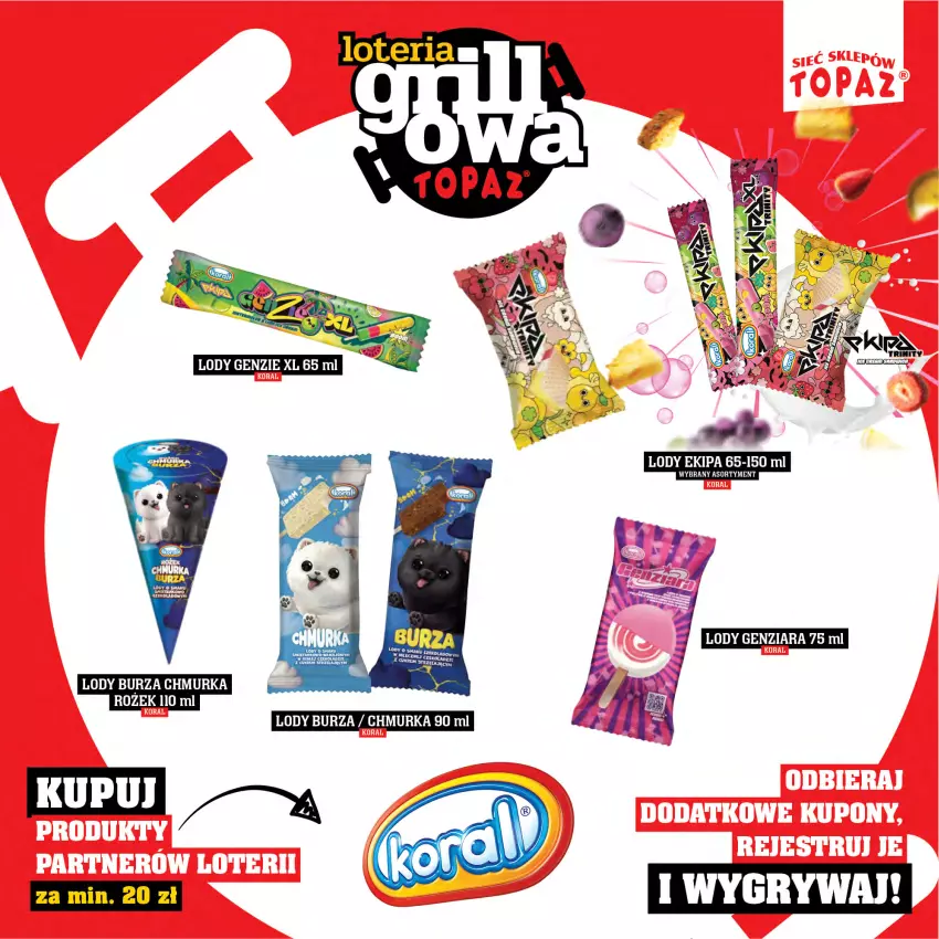 Gazetka promocyjna Topaz - Gazetka - ważna 25.04 do 15.06.2025 - strona 43 - produkty: Lody