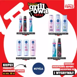 Gazetka promocyjna Topaz - Gazetka - Gazetka - ważna od 15.06 do 15.06.2025 - strona 83 - produkty: Szampon, Lakier do włosów, Odżywka, Pianka do włosów, Nivea, Lakier