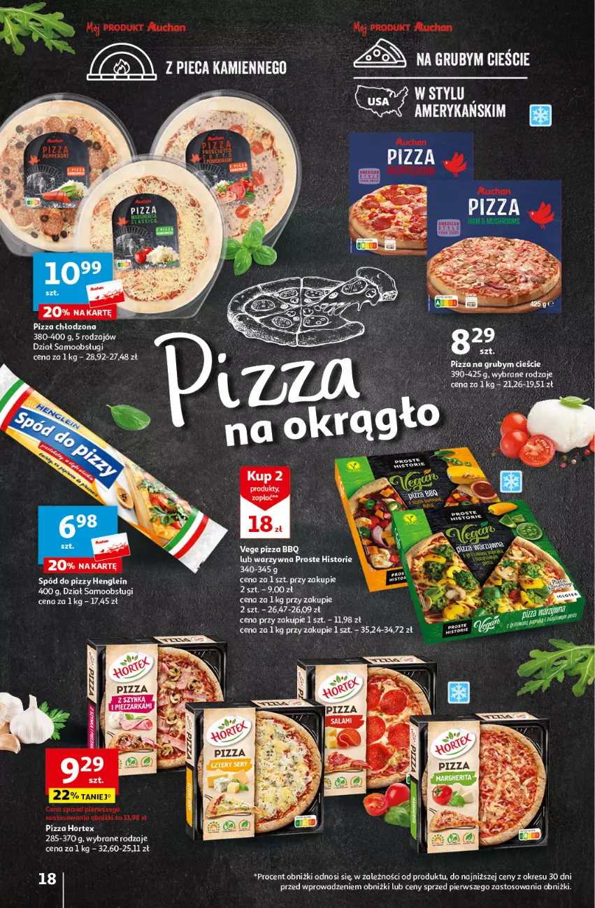Gazetka promocyjna Auchan - Gazetka Z miłości do okazji Hipermarket Auchan - ważna 08.02 do 14.02.2024 - strona 18 - produkty: Hortex, Piec, Pizza