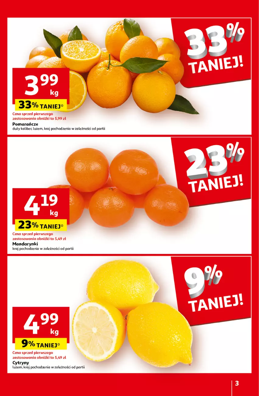Gazetka promocyjna Auchan - Gazetka Z miłości do okazji Hipermarket Auchan - ważna 08.02 do 14.02.2024 - strona 3 - produkty: Cytryny, Mandarynki, Pomarańcze