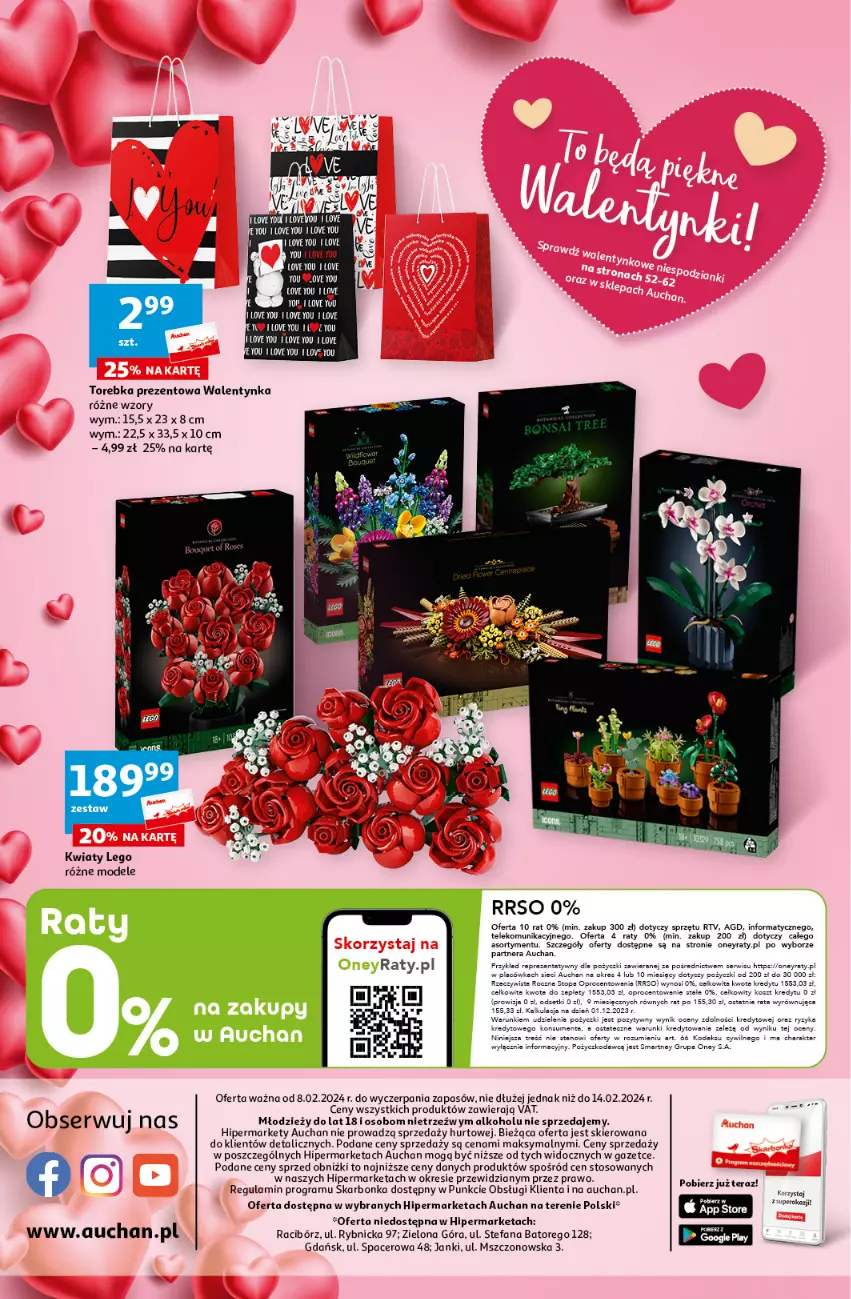 Gazetka promocyjna Auchan - Gazetka Z miłości do okazji Hipermarket Auchan - ważna 08.02 do 14.02.2024 - strona 62 - produkty: Acer, Fa, Gra, LEGO, Tera, Torebka