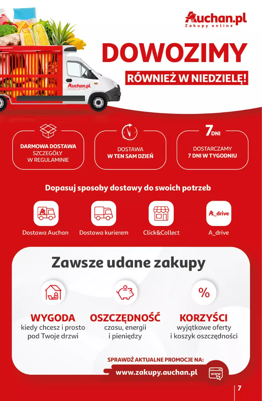 Gazetka promocyjna Auchan - Gazetka Z miłości do okazji Hipermarket Auchan - ważna 08.02 do 14.02.2024 - strona 7 - produkty: Drzwi, Kosz