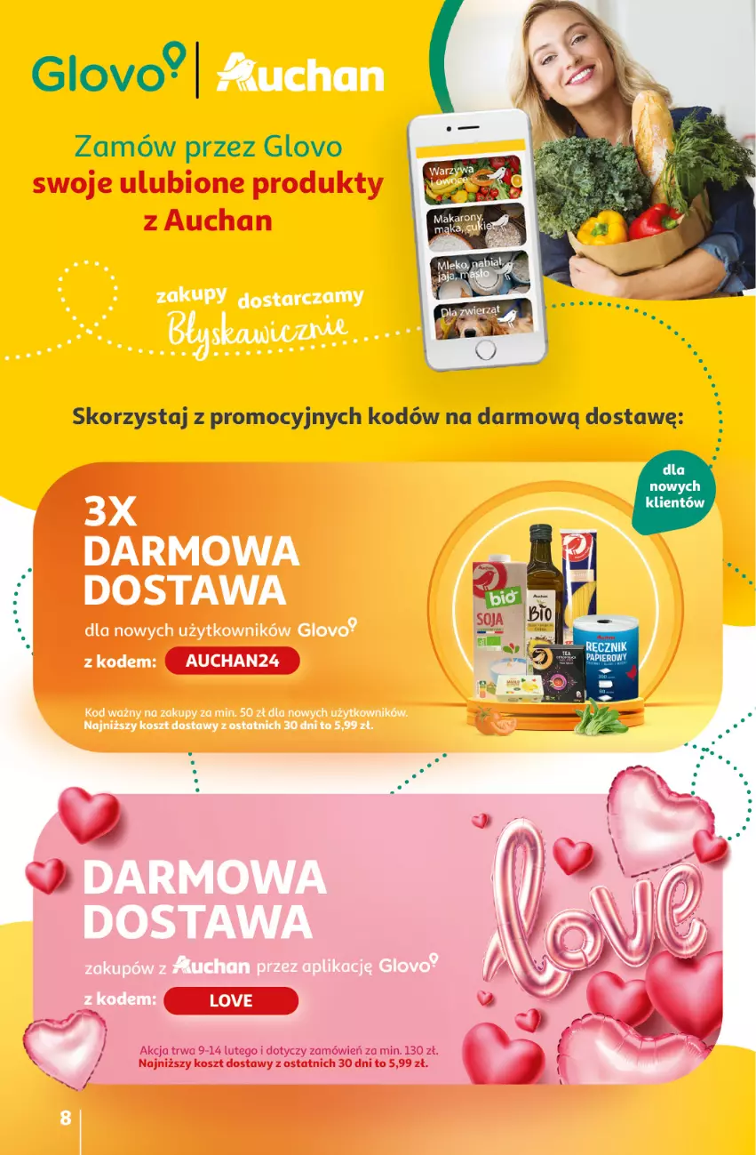 Gazetka promocyjna Auchan - Gazetka Z miłości do okazji Hipermarket Auchan - ważna 08.02 do 14.02.2024 - strona 8 - produkty: Papier