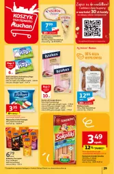 Gazetka promocyjna Auchan - Gazetka Z miłości do okazji Hipermarket Auchan - Gazetka - ważna od 14.02 do 14.02.2024 - strona 29 - produkty: Mozzarella, Krakus, Sok, Ser, Gra, Sokołów, Brie, Szynka, Tarczyński, Serek, Serek twarogowy, Camembert, Kabanos, Ser pleśniowy, Kiełbasa, Kiełbasa śląska
