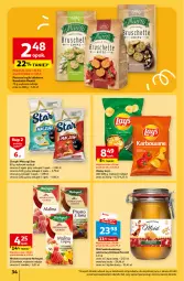 Gazetka promocyjna Auchan - Gazetka Z miłości do okazji Hipermarket Auchan - Gazetka - ważna od 14.02 do 14.02.2024 - strona 34 - produkty: Piec, Chipsy, Chrupki, Miód, Bruschette, Chleb, Herbata, Ogród, Herbapol, Nektar, Herbata owocowa, Fa