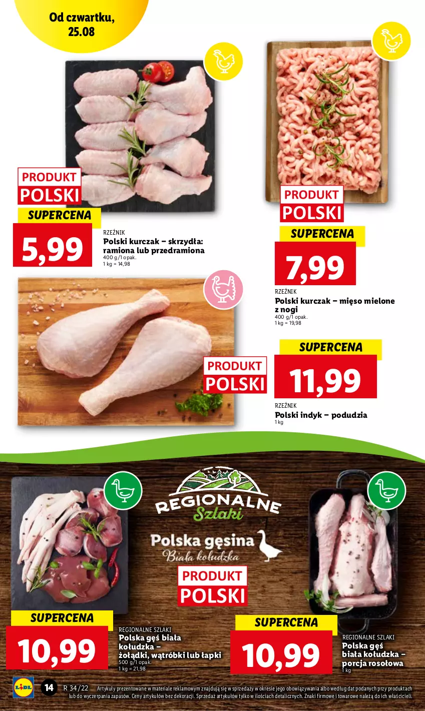 Gazetka promocyjna Lidl - GAZETKA - ważna 25.08 do 28.08.2022 - strona 14 - produkty: Kurczak, Mięso, Mięso mielone, Por