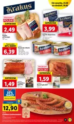 Gazetka promocyjna Lidl - GAZETKA - Gazetka - ważna od 28.08 do 28.08.2022 - strona 17 - produkty: Polędwica, Krakus, Ser, Por, Gra, Kiełbasa podwawelska, Wawel, Szynka, PIKOK, Sport, Boczek, Kabanos, Kiełbasa