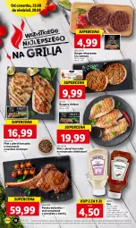 Gazetka promocyjna Lidl - GAZETKA - Gazetka - ważna od 28.08 do 28.08.2022 - strona 18 - produkty: Kurczak, Sos, Sok, Filet z piersi kurczaka, Sokołów, Stek, Burger, Wołowina, Grill, Heinz