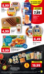 Gazetka promocyjna Lidl - GAZETKA - Gazetka - ważna od 28.08 do 28.08.2022 - strona 25 - produkty: Sałatka, Sos, Rio Mare, Pstrąg tęczowy, SEKO, Kawa, Sos sojowy, Paluszki rybne, Sałat, Sushi, Pstrąg, Koreczki śledziowe, Tuńczyk, Kabanos, Dorsz, Wasa, Imbir