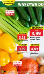 Gazetka promocyjna Lidl - GAZETKA - Gazetka - ważna od 28.08 do 28.08.2022 - strona 8 - produkty: Warzywa, Papryka, Papryka żółta, Seler naciowy