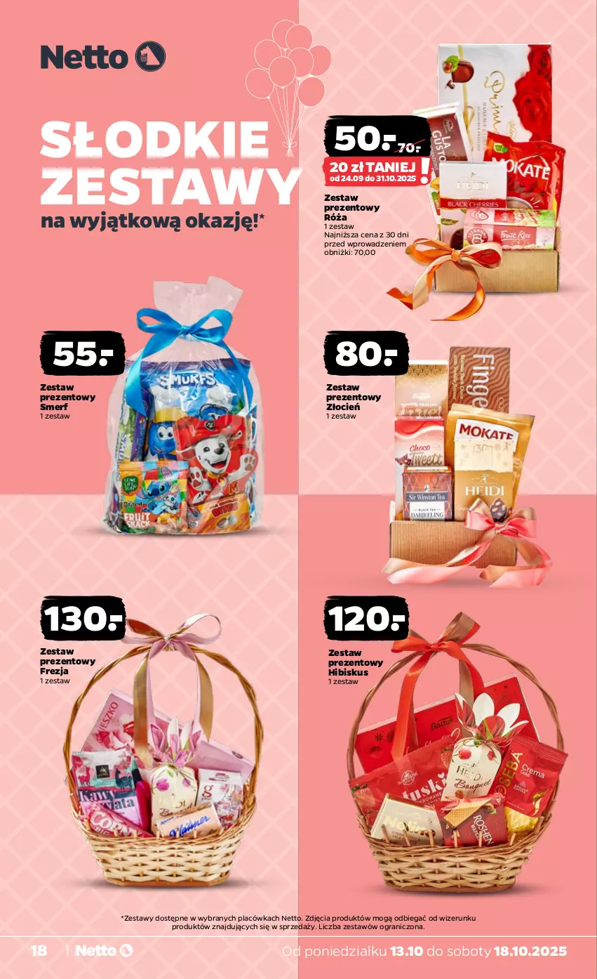 Gazetka promocyjna Netto - Od Poniedziałku - ważna 13.10 do 18.10.2025 - strona 18 - produkty: Cień, Gra, Hibiskus, Róża, Zestaw prezentowy