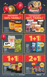 Gazetka promocyjna Netto - Od Poniedziałku - Gazetka - ważna od 18.10 do 18.10.2025 - strona 17 - produkty: Pistacje, Ser, Gra, Orzeszki, Chipsy, Tortilla, Chrupki, Sante, Konfitura, Lorenz, Monster Munch, Orzeszki ziemne, Helio