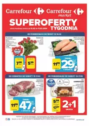 Gazetka promocyjna Carrefour - Gazetka - ważna od 17.02 do 17.02.2024 - strona 1 - produkty: Kurczak, Ser, Jaja, Truskawki, Kosz, Bukiet