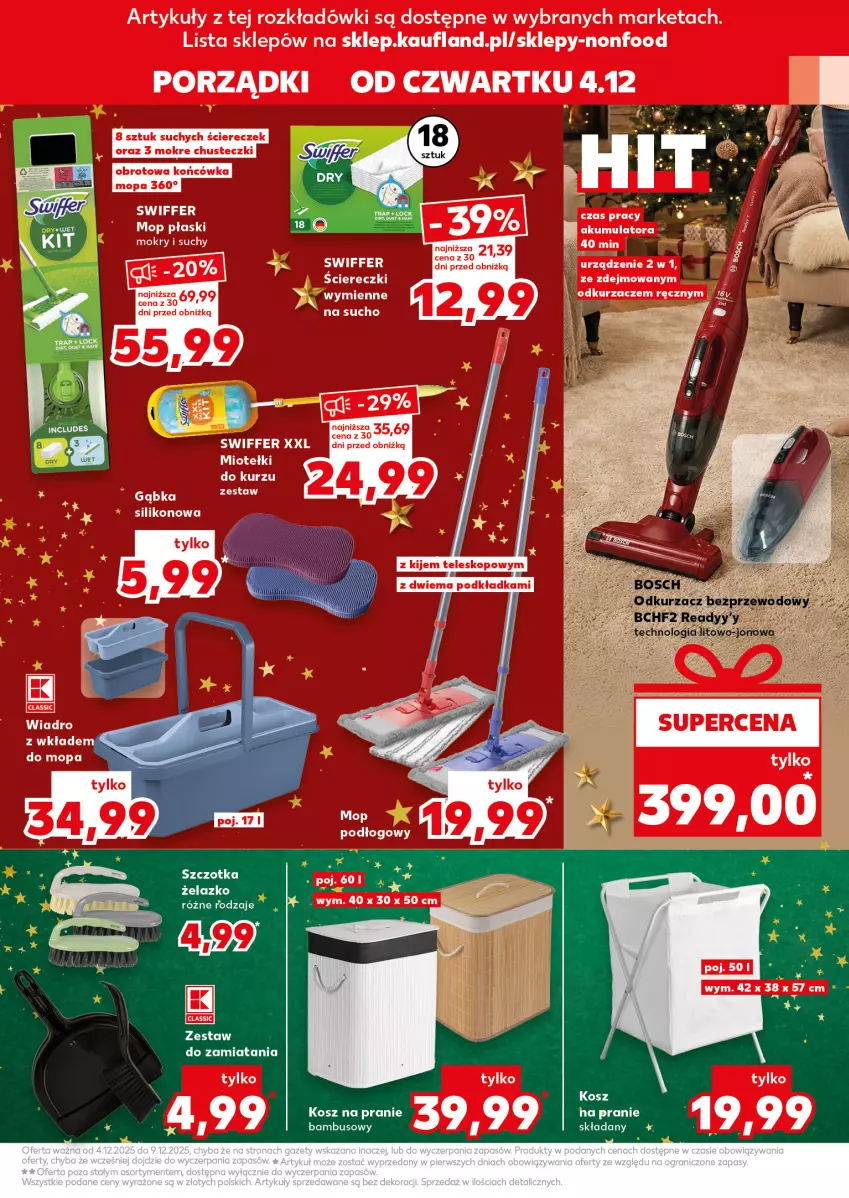 Gazetka promocyjna Kaufland - Kaufland - ważna 04.12 do 09.12.2025 - strona 9 - produkty: Bosch, Kosz, Odkurzacz, Odkurzacz bezprzewodowy, Szczotka