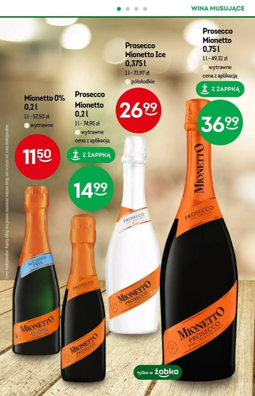 Gazetka promocyjna Żabka - ważna 15.11 do 21.11.2023 - strona 26 - produkty: Mionetto, Mus, Prosecco