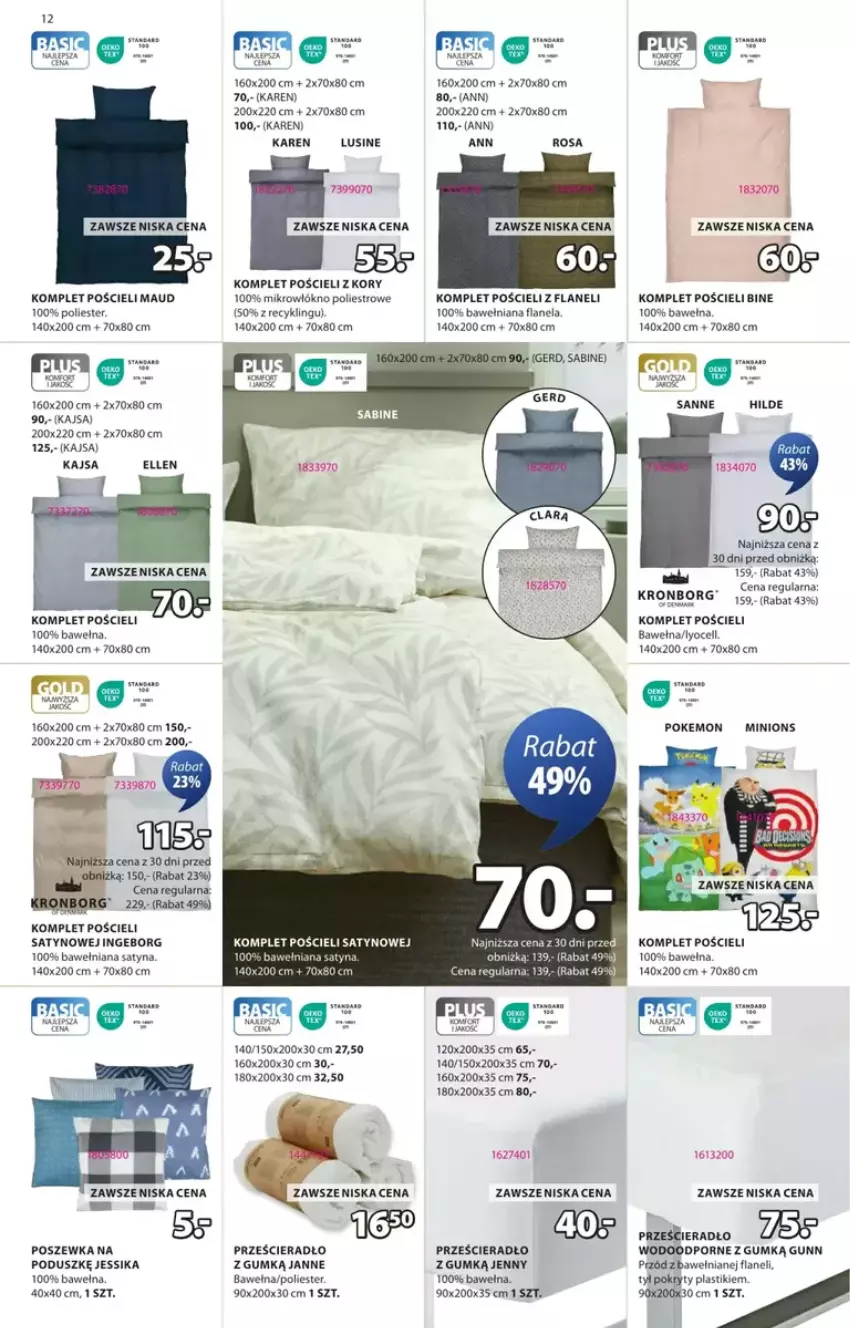 Gazetka promocyjna Jysk - ważna 12.02 do 02.03.2025 - strona 4 - produkty: AEG, Fa, Komplet pościeli, Por, Pościel, Poszewka, Prześcieradło, Wełna