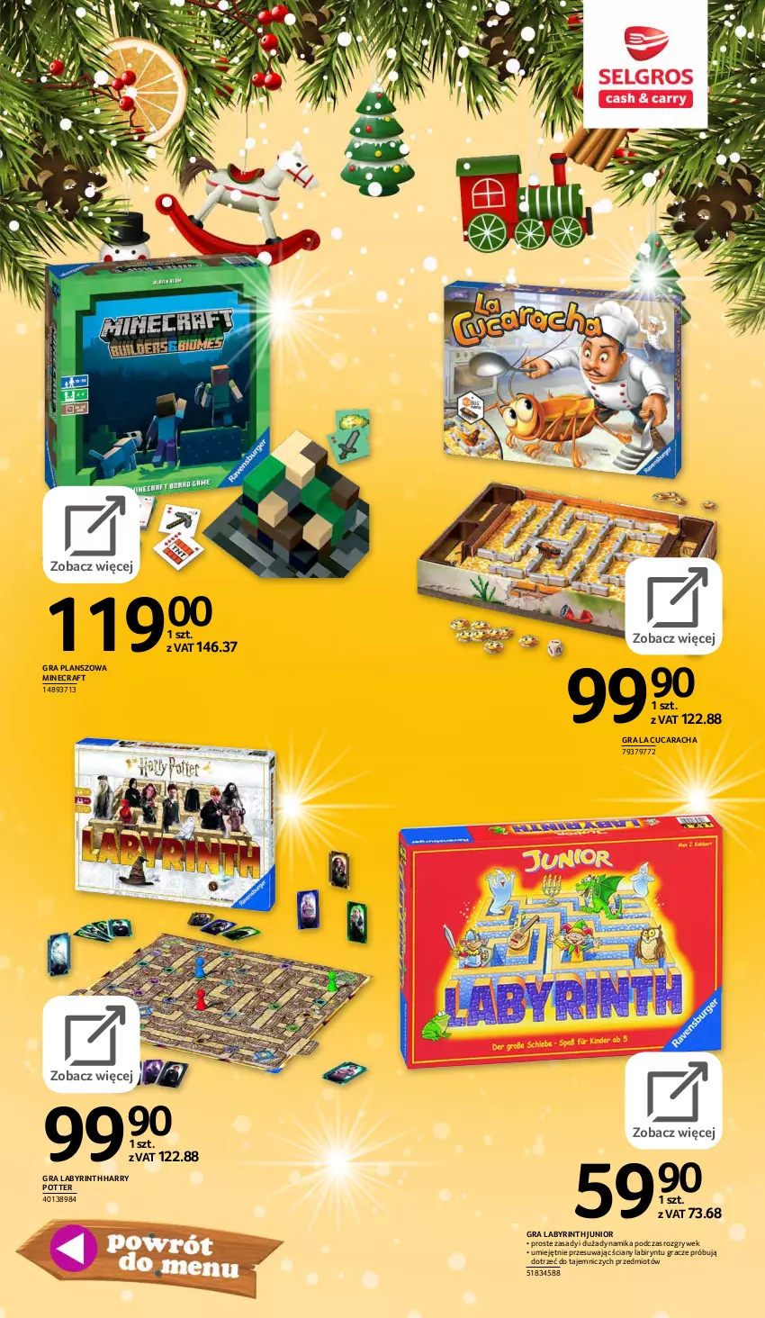 Gazetka promocyjna Selgros - E-katalog zabawki - ważna 10.11 do 24.12.2021 - strona 101 - produkty: Gra, Gry, Harry Potter, Minecraft