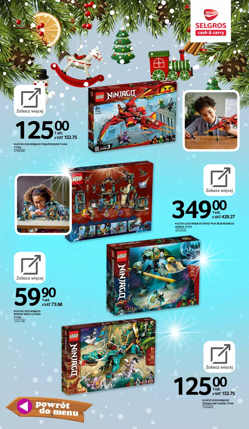 Gazetka promocyjna Selgros - E-katalog zabawki - ważna 10.11 do 24.12.2021 - strona 12 - produkty: Klocki, LEGO, LEGO Ninjago, Loyd, Pojazd