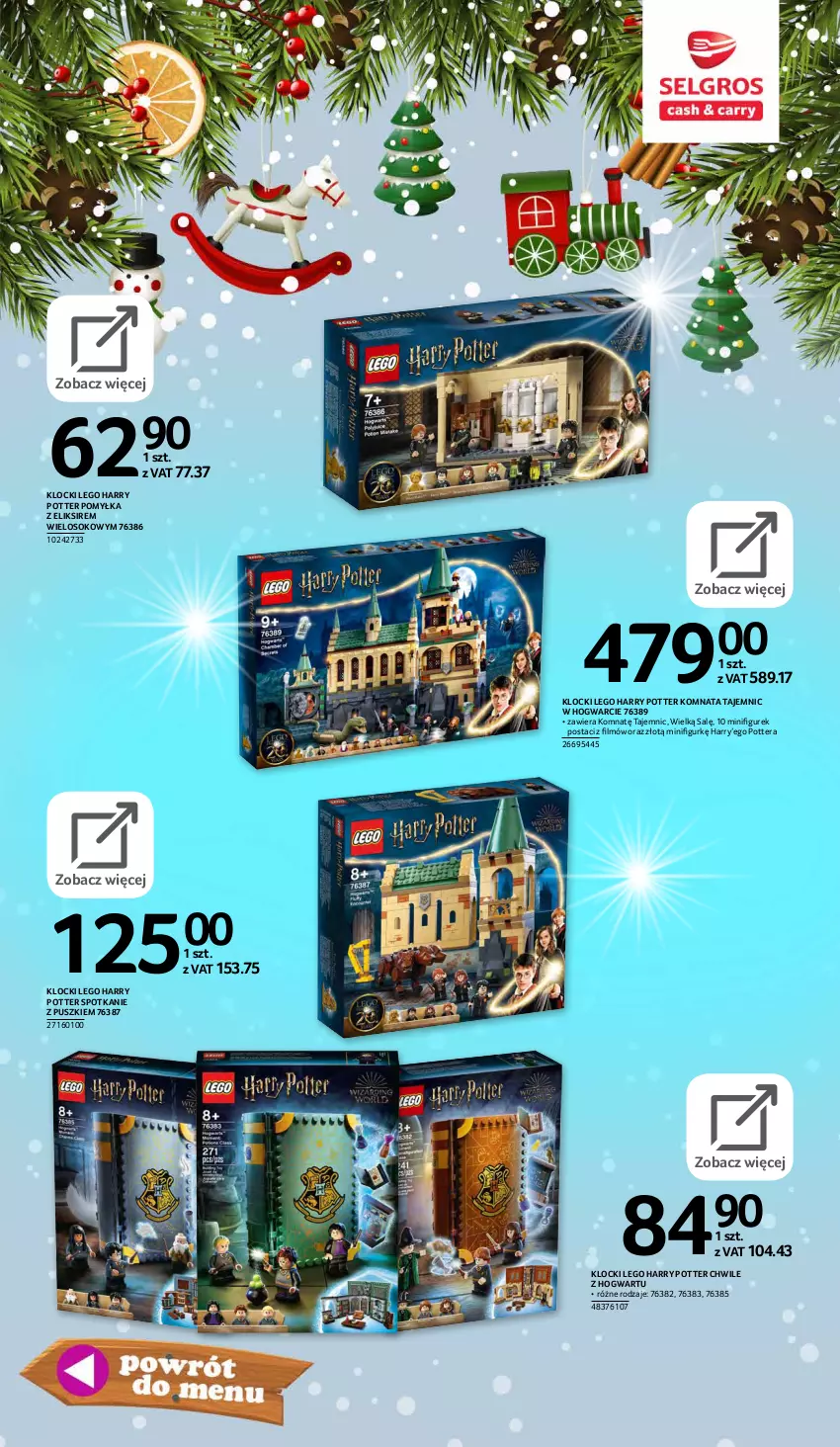 Gazetka promocyjna Selgros - E-katalog zabawki - ważna 10.11 do 24.12.2021 - strona 14 - produkty: Harry Potter, Klocki, LEGO, LEGO Harry Potter, Sok, Tera