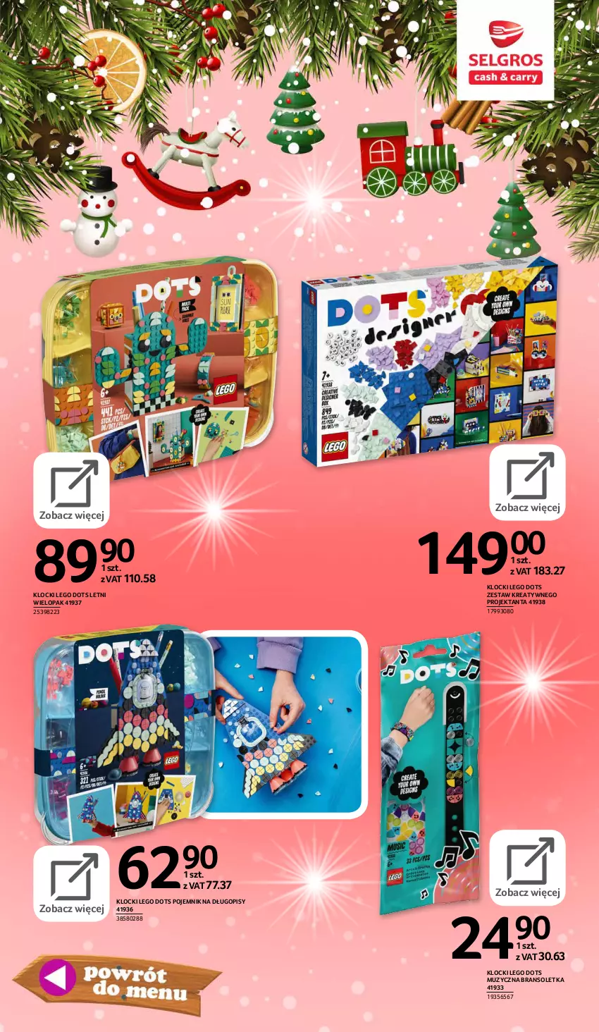 Gazetka promocyjna Selgros - E-katalog zabawki - ważna 10.11 do 24.12.2021 - strona 18 - produkty: Bransoletka, Długopis, Klocki, LEGO, Pojemnik