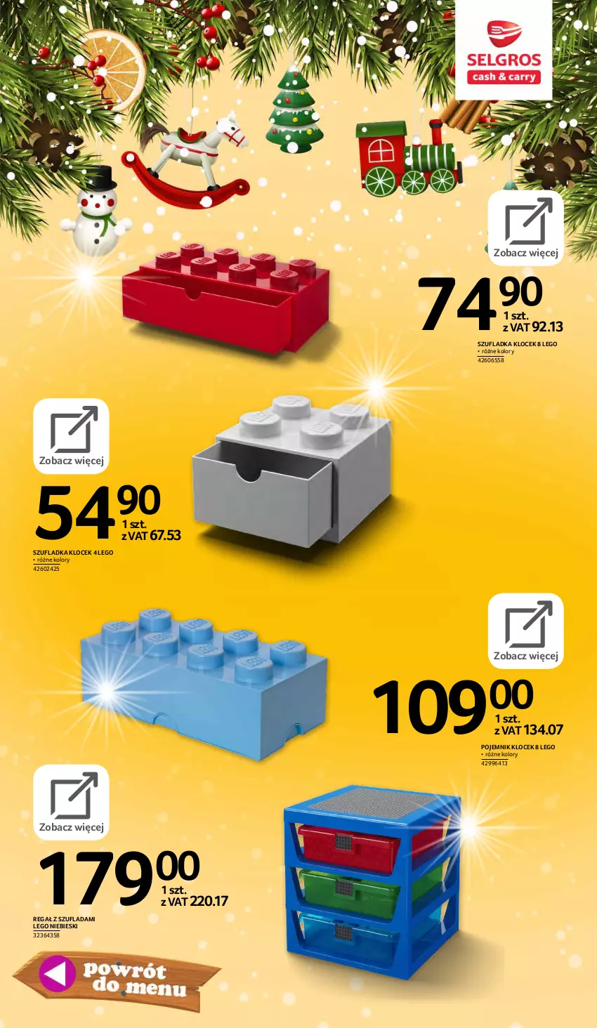 Gazetka promocyjna Selgros - E-katalog zabawki - ważna 10.11 do 24.12.2021 - strona 29 - produkty: LEGO, Pojemnik, Regał