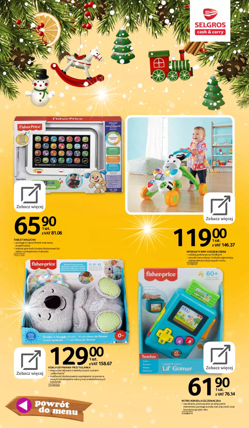 Gazetka promocyjna Selgros - E-katalog zabawki - ważna 10.11 do 24.12.2021 - strona 33 - produkty: Chodzik, Konsola, Tablet, Tera, Zabawka
