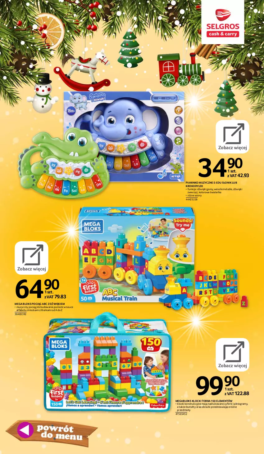 Gazetka promocyjna Selgros - E-katalog zabawki - ważna 10.11 do 24.12.2021 - strona 35 - produkty: Fa, Gra, Klocki, Mega Bloks, Obraz, Pociąg, Torba