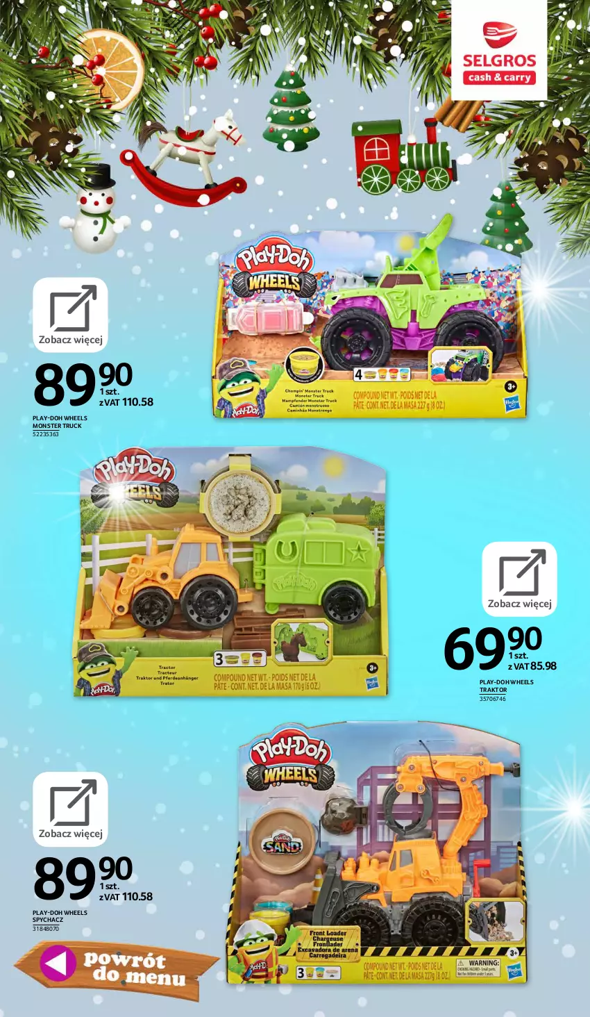 Gazetka promocyjna Selgros - E-katalog zabawki - ważna 10.11 do 24.12.2021 - strona 46 - produkty: Monster truck, Play-Doh, Traktor