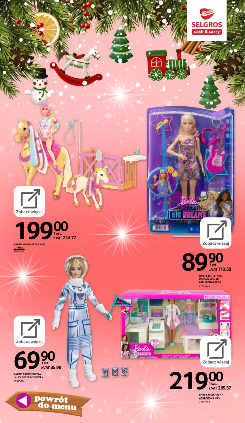 Gazetka promocyjna Selgros - E-katalog zabawki - ważna 10.11 do 24.12.2021 - strona 57 - produkty: Barbie, Discover, Lalka, Malibu