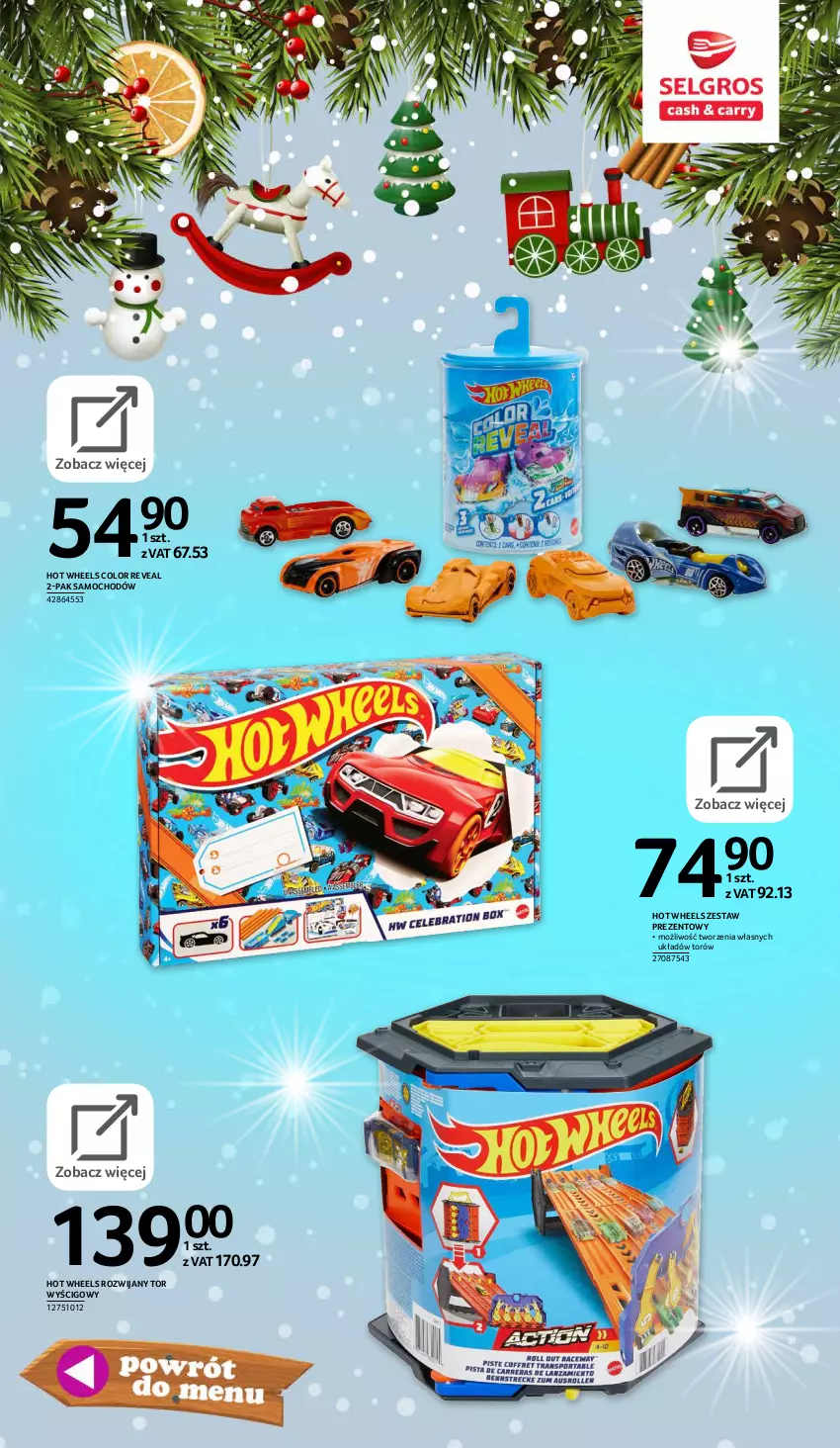 Gazetka promocyjna Selgros - E-katalog zabawki - ważna 10.11 do 24.12.2021 - strona 77 - produkty: Hot Wheels, Tor wyścigowy, Zestaw prezentowy
