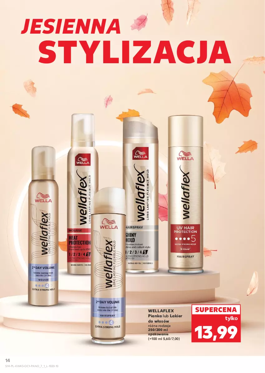 Gazetka promocyjna Kaufland - Kaufland - ważna 23.10 do 05.11.2025 - strona 14 - produkty: Lakier, Lakier do włosów, Wella, Wellaflex