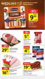 Gazetka promocyjna Intermarche - Gazetka - ważna od 17.04 do 17.04.2024 - strona 20 - produkty: Krakus, Sok, Ser, Por, Salami, Królewski, Sokołów, Parówki, Parówki z szynki, Madej Wróbel, Salceson, Duda, Szynka, Tarczyński, Sport, Boczek, Kiełbasa, Fa