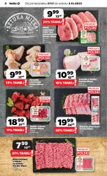 Gazetka promocyjna Netto - Artykuły spożywcze - Gazetka - ważna od 02.12 do 02.12.2023 - strona 6 - produkty: Kurczak, Mięso mielone, Gulasz wołowy, Golonka z indyka, Schab wieprzowy, Kotlet, Mięso