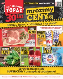 Gazetka promocyjna Topaz - Gazetka - Gazetka - ważna od 05.07 do 05.07.2023 - strona 1 - produkty: Piwa, Piwo, Dawtona, Sok, Gra, Papier, Ogórek, Papier toaletowy, Fa