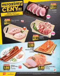Gazetka promocyjna Topaz - Gazetka - Gazetka - ważna od 05.07 do 05.07.2023 - strona 4 - produkty: Kurczak, Top, Koc, Parówki, Karkówka wieprzowa, Szynka, Schab wieprzowy, Kiełbasa