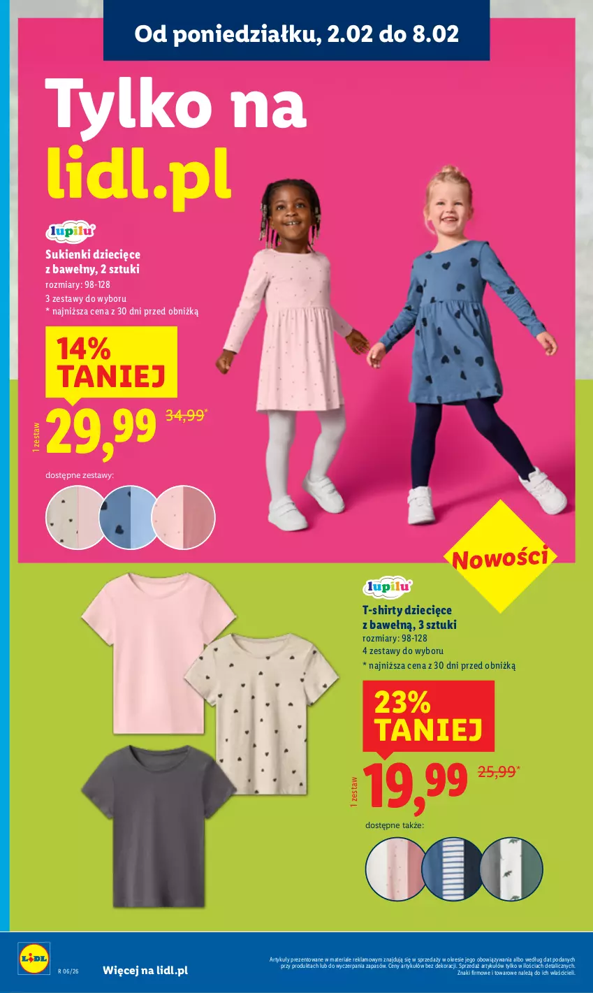 Gazetka promocyjna Lidl - GAZETKA - ważna 02.02 do 07.02.2026 - strona 22 - produkty: Dzieci, T-shirt
