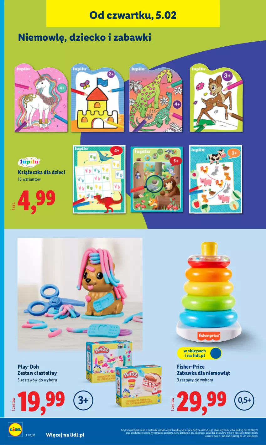 Gazetka promocyjna Lidl - GAZETKA - ważna 02.02 do 07.02.2026 - strona 24 - produkty: Dzieci, Fisher-Price, Play-Doh, Zabawka