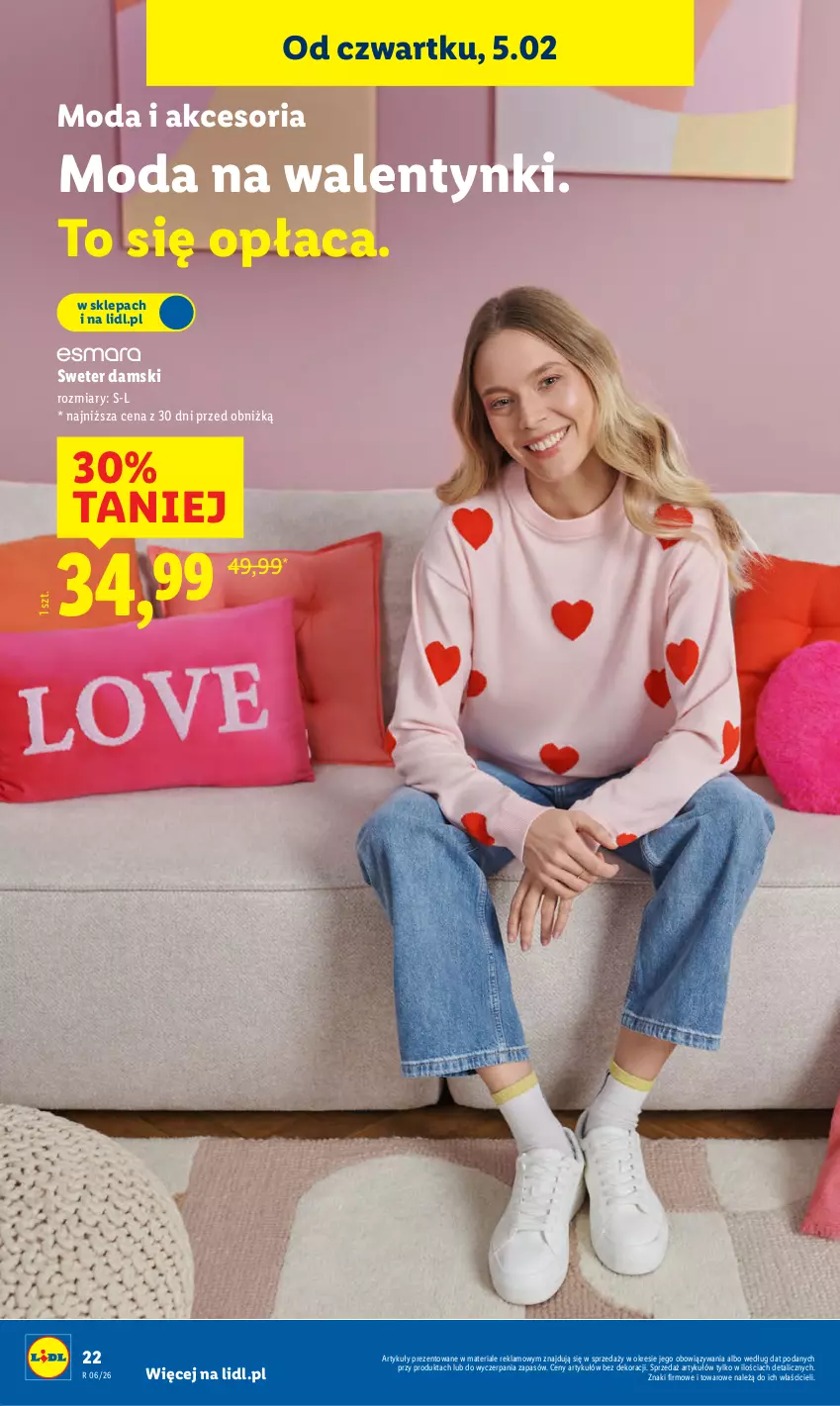 Gazetka promocyjna Lidl - GAZETKA - ważna 02.02 do 07.02.2026 - strona 28 - produkty: Moda, Sweter