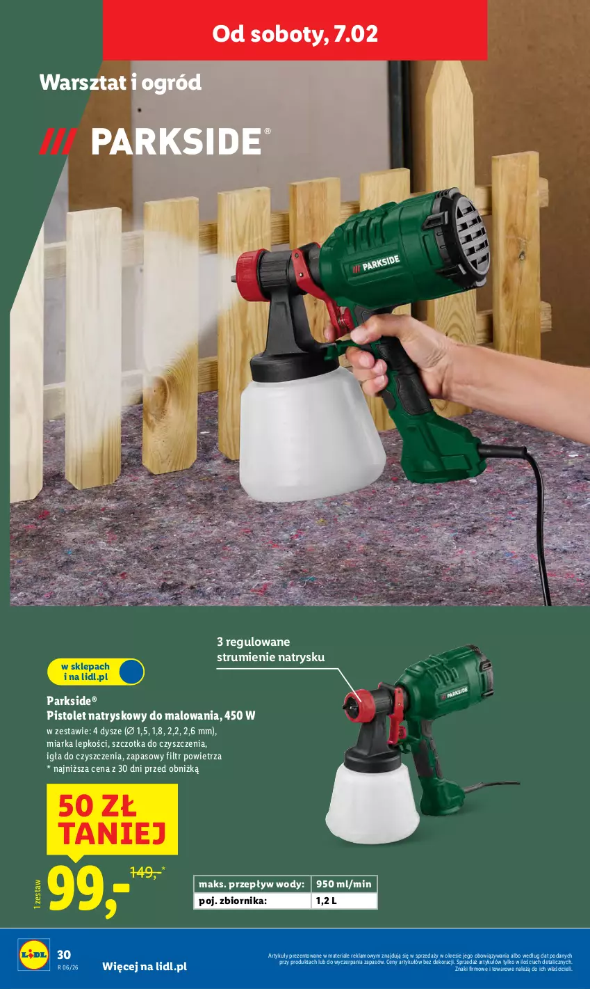 Gazetka promocyjna Lidl - GAZETKA - ważna 02.02 do 07.02.2026 - strona 36 - produkty: Miarka, Ogród, Parkside, Pistolet, Rum, Szczotka