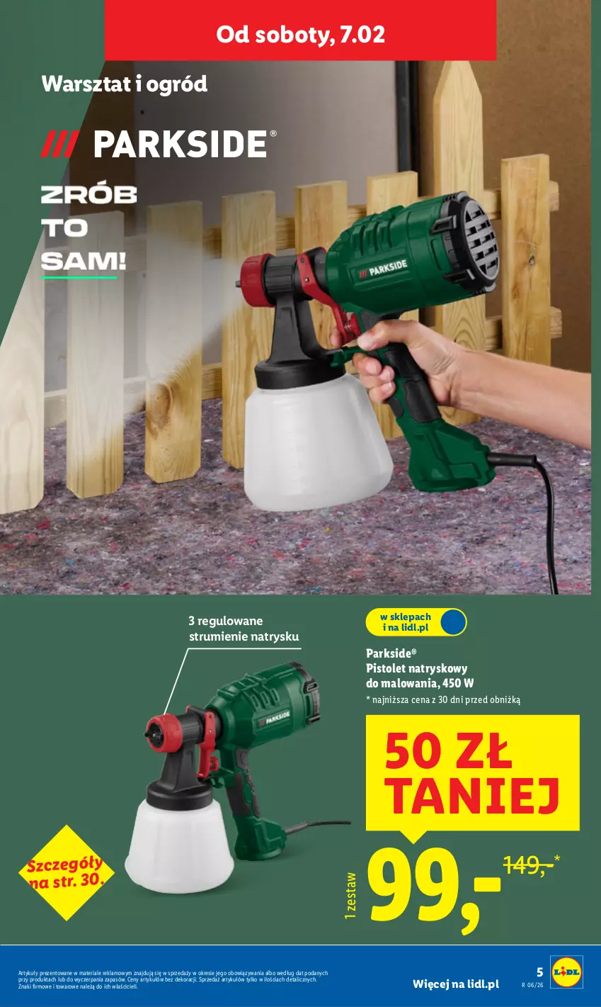 Gazetka promocyjna Lidl - GAZETKA - ważna 02.02 do 07.02.2026 - strona 5 - produkty: Ogród, Parkside, Pistolet, Rum