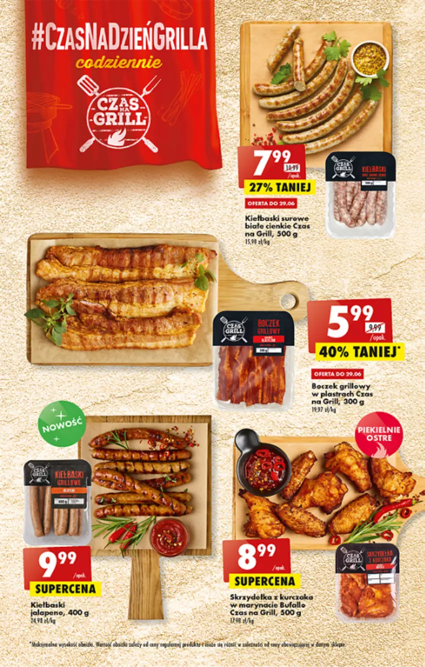 Gazetka promocyjna Biedronka - ważna 27.06 do 02.07.2022 - strona 15 - produkty: Boczek, Fa, Grill, Kurczak