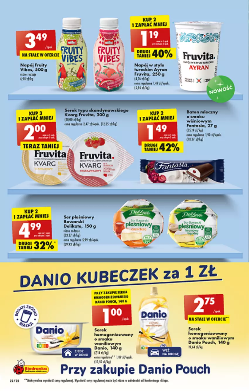 Gazetka promocyjna Biedronka - ważna 27.06 do 02.07.2022 - strona 22 - produkty: Danio, Ser, Serek, Tera