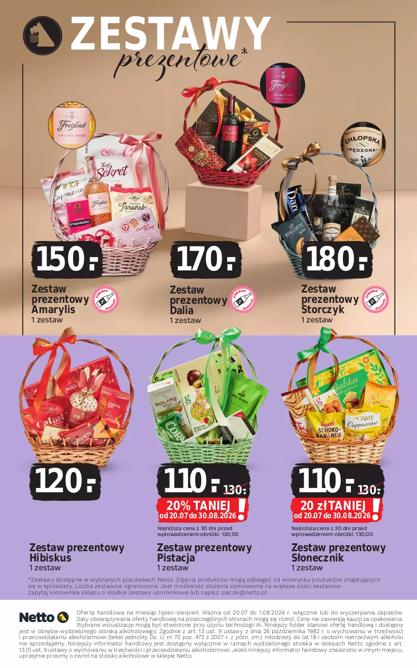 Gazetka promocyjna Netto - Alkohole - Mocne - ważna 20.07 do 01.08.2026 - strona 14 - produkty: Amarylis, Gra, Hibiskus, Piec, Rama, Storczyk, Zestaw prezentowy