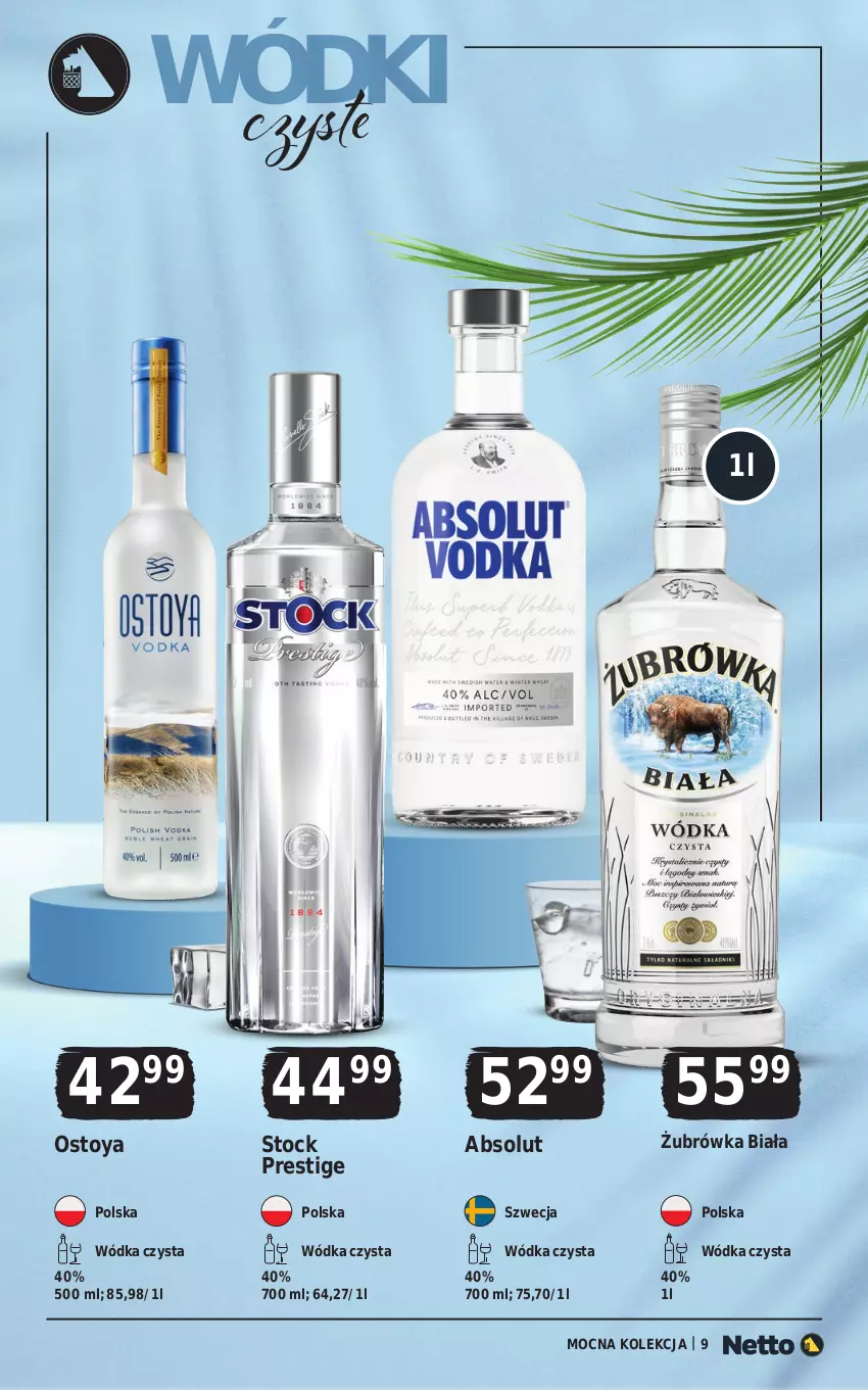 Gazetka promocyjna Netto - Alkohole - Mocne - ważna 20.07 do 01.08.2026 - strona 9 - produkty: Absolut, Stock, Wódka