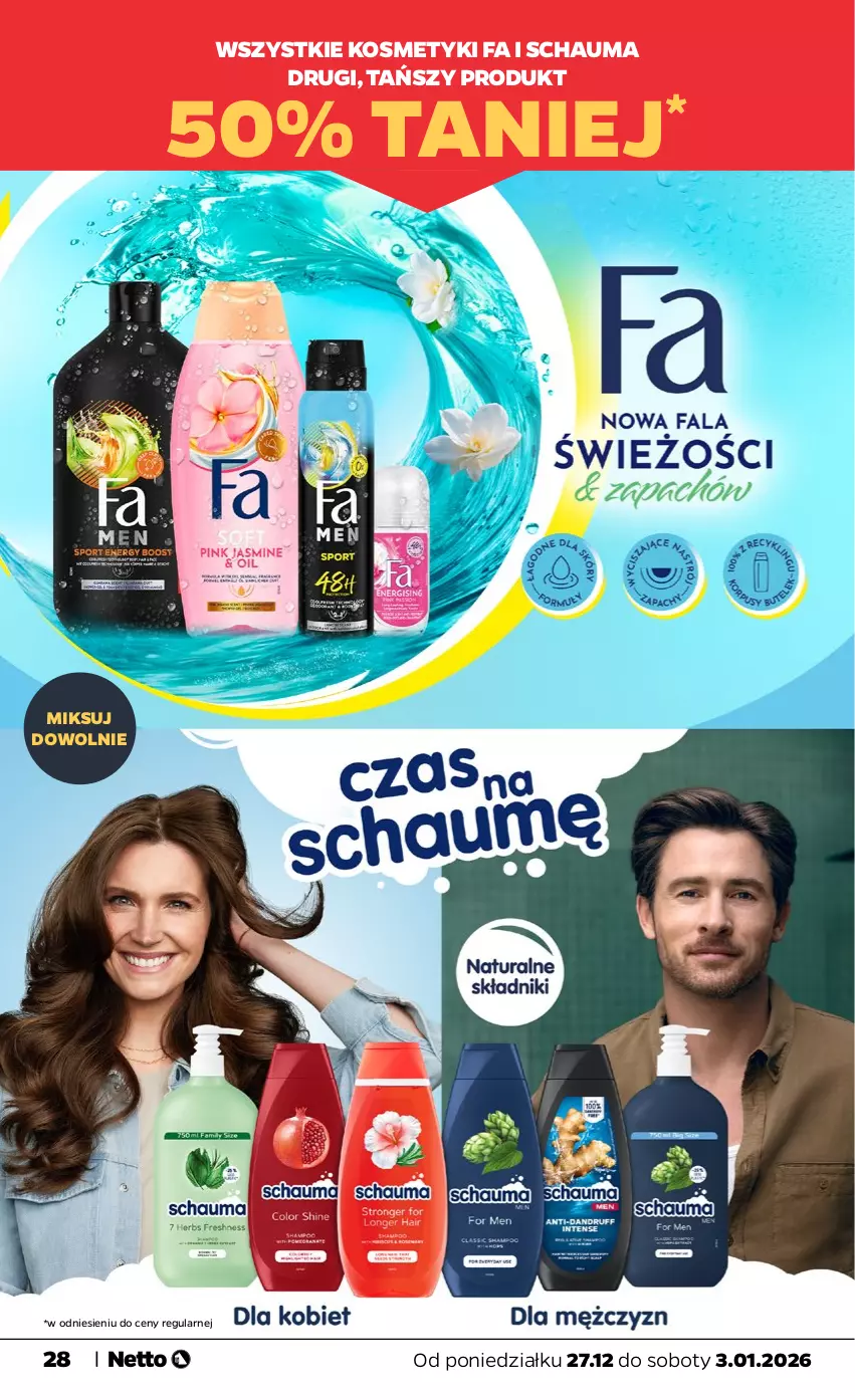Gazetka promocyjna Netto - Od Soboty - ważna 27.12.2025 do 03.01.2026 - strona 28 - produkty: Fa, Schauma