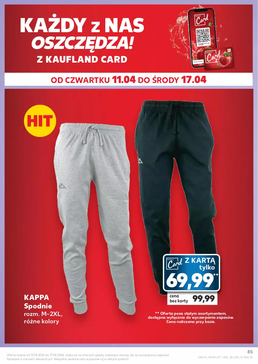 Gazetka promocyjna Kaufland - Gazetka tygodnia - ważna 11.04 do 17.04.2024 - strona 85 - produkty: Bluza, Spodnie