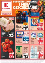 Gazetka promocyjna Kaufland - Gazetka tygodnia - Gazetka - ważna od 17.04 do 17.04.2024 - strona 1 - produkty: Sok, Ser, 7up, Rama, Dallmayr, Mirinda, Kawa mielona, Kawa, Mlekovita, Serek, Pepsi, Schab wieprzowy, Serek twarogowy, Napój gazowany, Morliny, Woda mineralna, Woda, Grill, Masło, Napój, Cisowianka, Kiełbasa, Pomidory, Almette, Mleko, Kiełbasa śląska