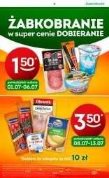 Gazetka promocyjna Żabka - Gazetka - ważna od 16.07 do 16.07.2024 - strona 11 - produkty: Serek wiejski, Serek puszysty, Jogurt naturalny, Ser, Salami, Piątnica, Kiełbasa krakowska, Jogurt, Tran, Serek, Bieluch, Gouda plastry, Hochland, Kabanos, Gouda, Kiełbasa