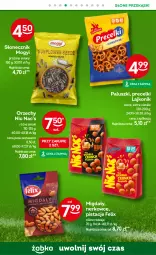 Gazetka promocyjna Żabka - Gazetka - ważna od 16.07 do 16.07.2024 - strona 27 - produkty: Pistacje, Lajkonik, Migdały, Felix, Precelki
